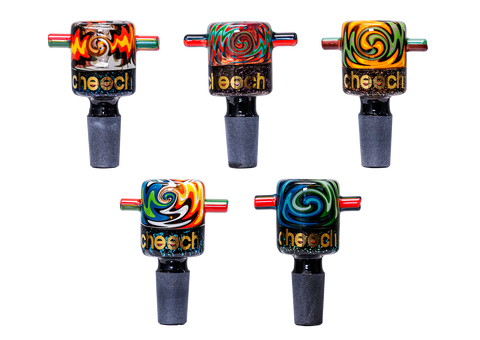 Cheech Glass | 14mm Dichro Bowl (Wig-Wag Squared)