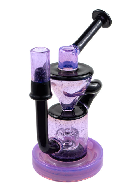 Pyrology | Purple & Black Recycler Rig