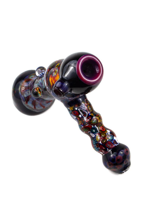 Vince P | Large Worked Bubbler - Peace Pipe 420