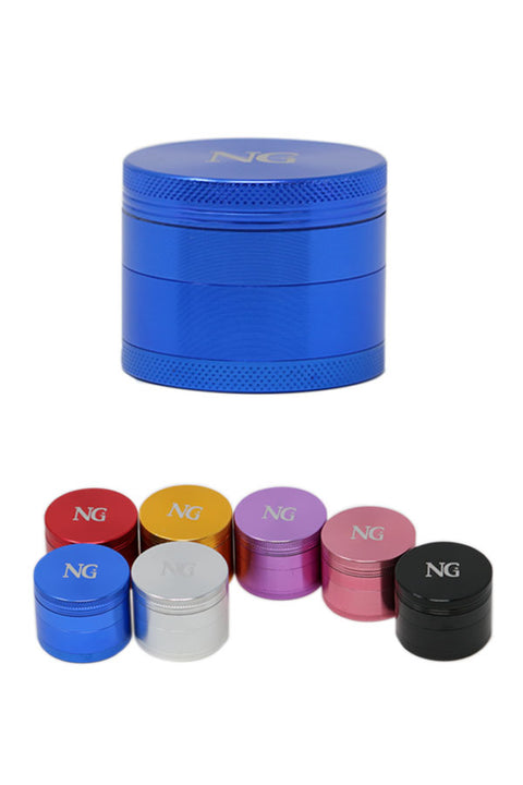 Nice Glass | 4 Piece Grinders - Silver