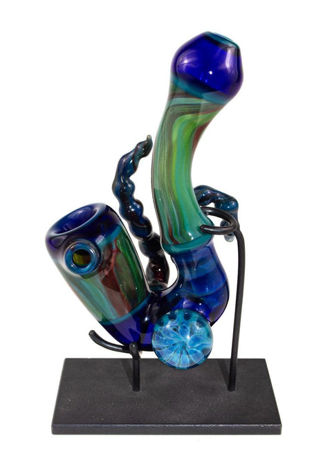 A. Schmitz | Blue & Green Sherlock - Peace Pipe 420