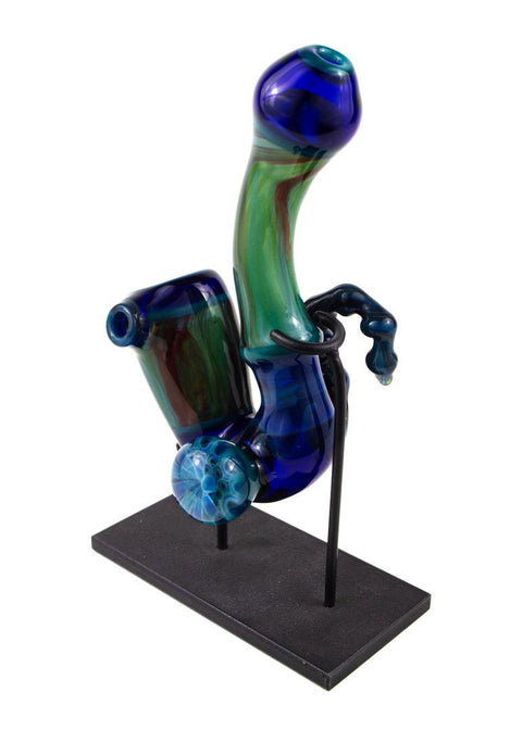 A. Schmitz | Blue & Green Sherlock - Peace Pipe 420