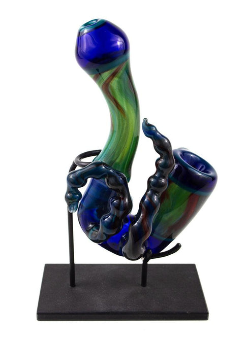 A. Schmitz | Blue & Green Sherlock - Peace Pipe 420