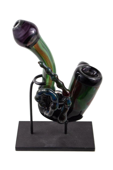 A. Schmitz | Purple & Green Sherlock - Peace Pipe 420