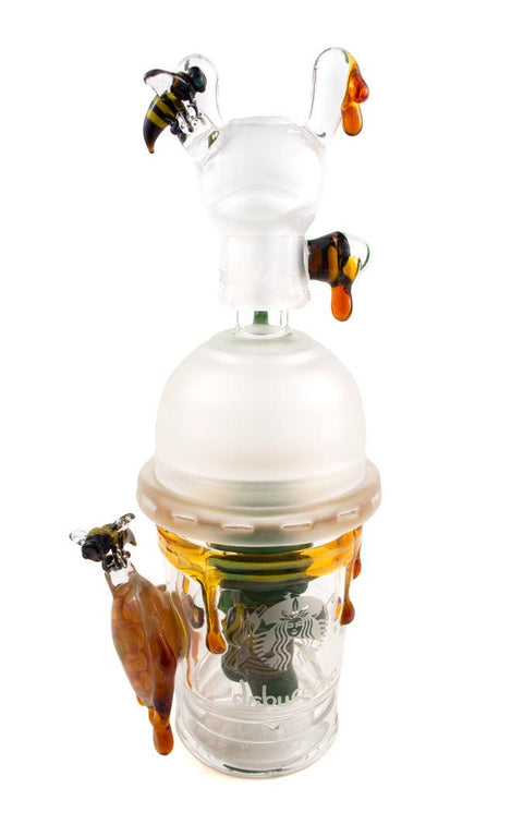 EVOL | Honey Comb Dabuccino Rig - Peace Pipe 420