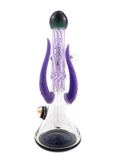 Nathan Adami | Purple Horn Mini Tube - Peace Pipe 420