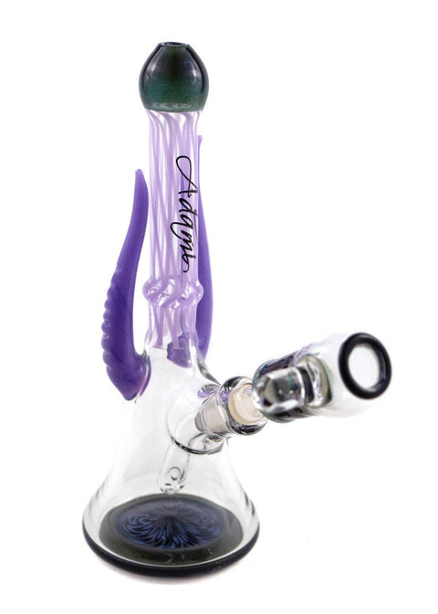 Nathan Adami | Purple Horn Mini Tube - Peace Pipe 420