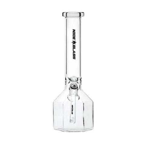 Nice Glass | 11" Hexagon Base Beaker - Peace Pipe 420