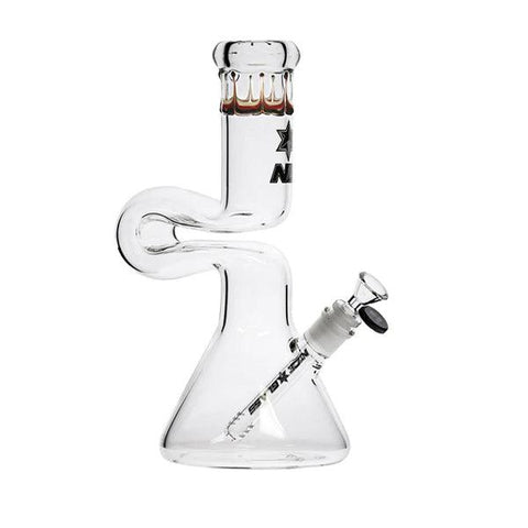 Nice Glass | 12" Bagel Loop Beaker - Peace Pipe 420