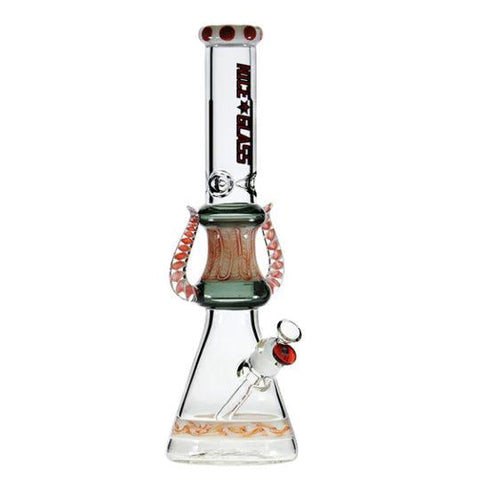 Nice Glass | 17" Crowned Diablo Bong - Peace Pipe 420