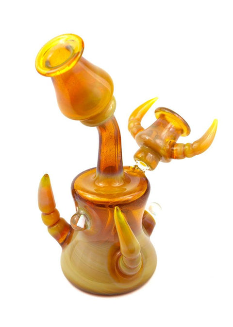 NISH | 10mm Honey Fumed Rig - Peace Pipe 420