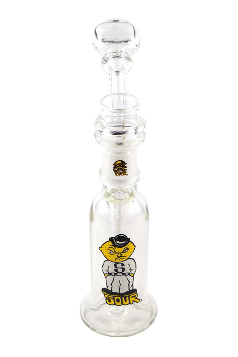 SOUR | Oil Bubbler (Clear) - Peace Pipe 420