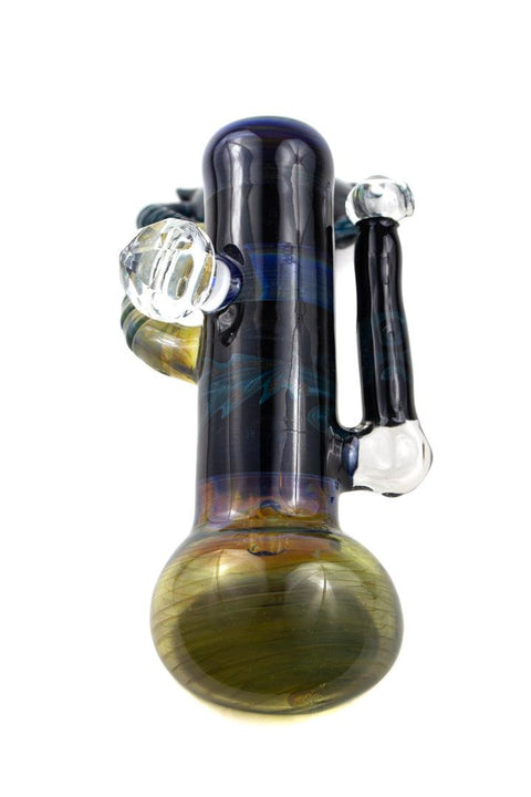 Steve Gelb | Fumed Laydown Bubbler - Peace Pipe 420