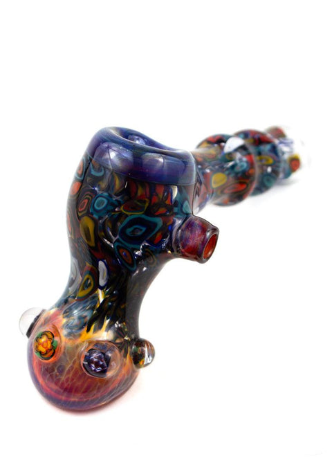 Vince P | Small Fumed Bubbler - Peace Pipe 420