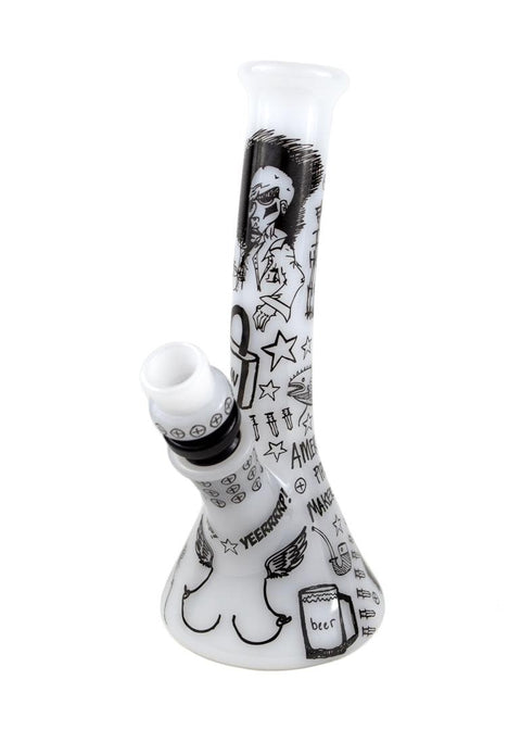 Zach Puchowitz | Mini Glass Beaker - Peace Pipe 420