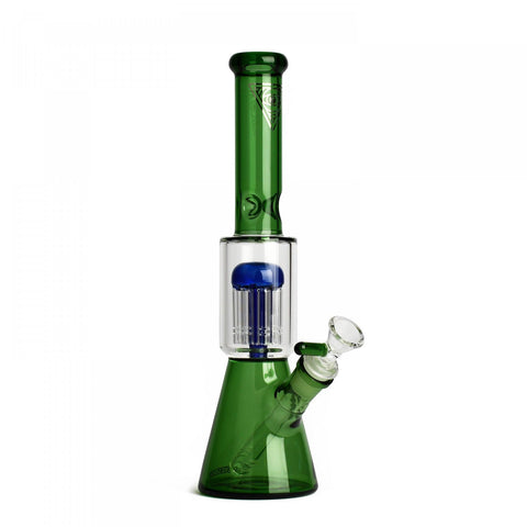 Red Eye Tek | 11" Dual Chamber Beaker Tube - Peace Pipe 420