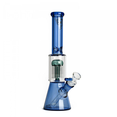 Red Eye Tek | 11" Dual Chamber Beaker Tube - Peace Pipe 420