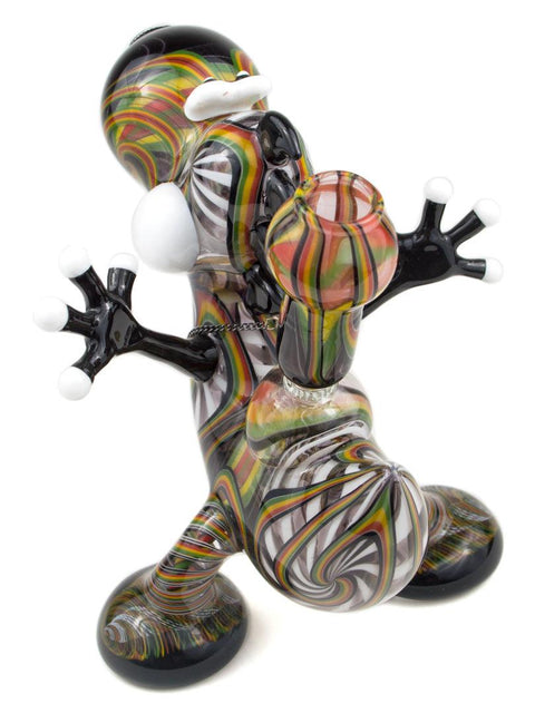 Global Glassworks | Rasta Yoshi Rig w/Pendant - Peace Pipe 420