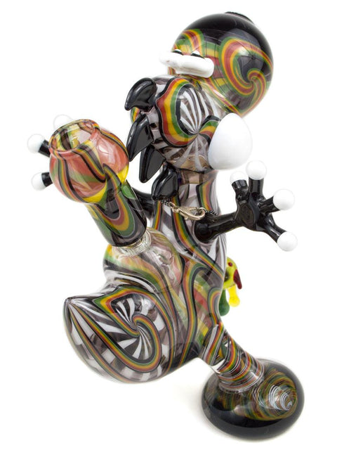 Global Glassworks | Rasta Yoshi Rig w/Pendant - Peace Pipe 420