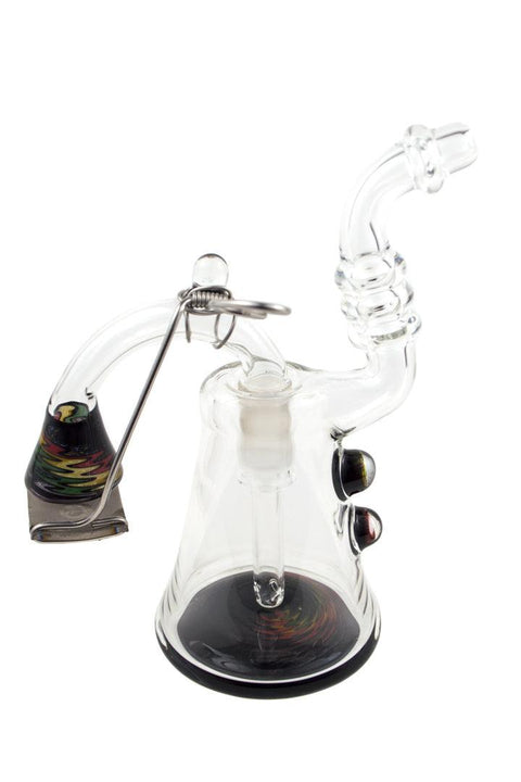 Korey Cotnam | Rasta Mini Rig w/Swing Arm - Peace Pipe 420