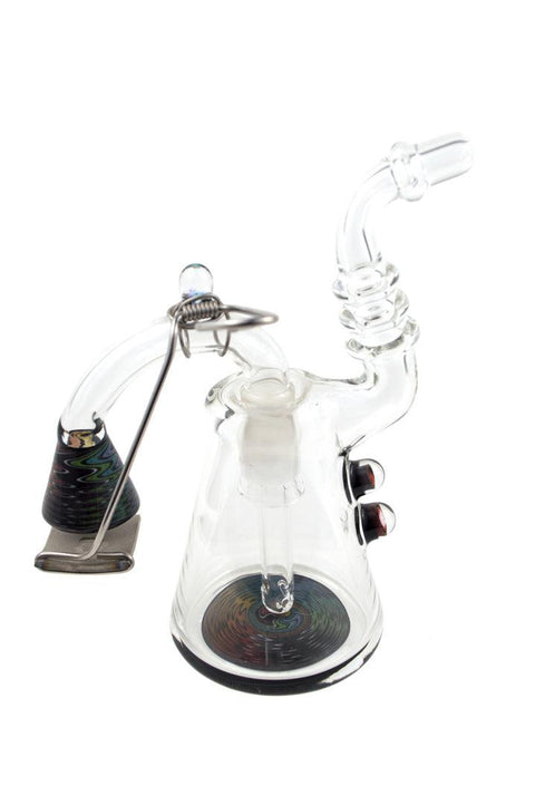 Korey Cotnam | Rainbow Mini Rig w/Swing Arm - Peace Pipe 420