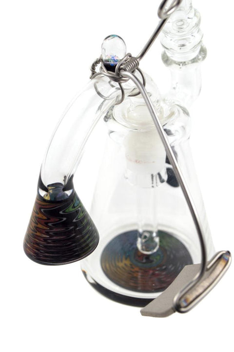 Korey Cotnam | Rainbow Mini Rig w/Swing Arm - Peace Pipe 420