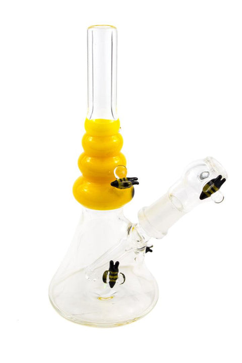 Mike D | Yellow Bee Hive Mini Rig - Peace Pipe 420