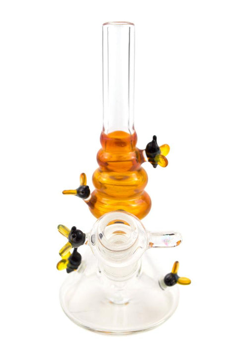 Mike D | Amber Bee Hive Mini Rig - Peace Pipe 420