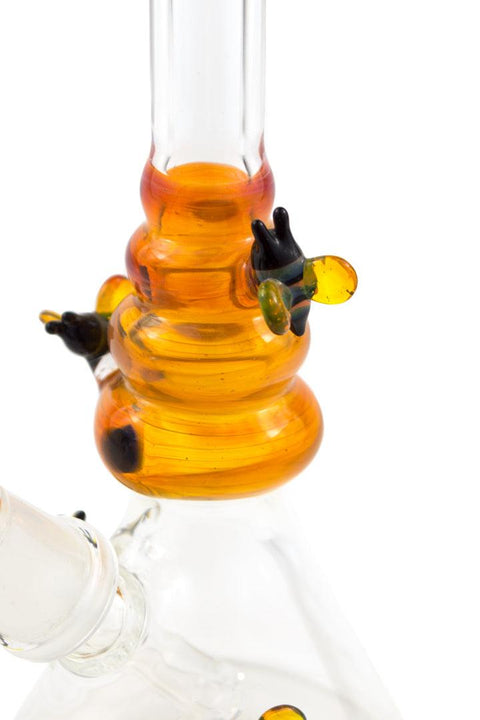 Mike D | Amber Bee Hive Mini Rig - Peace Pipe 420