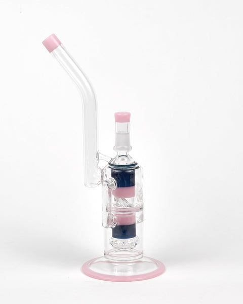 Migrant Pink/Indigo Tantalus Recycler - Peace Pipe 420