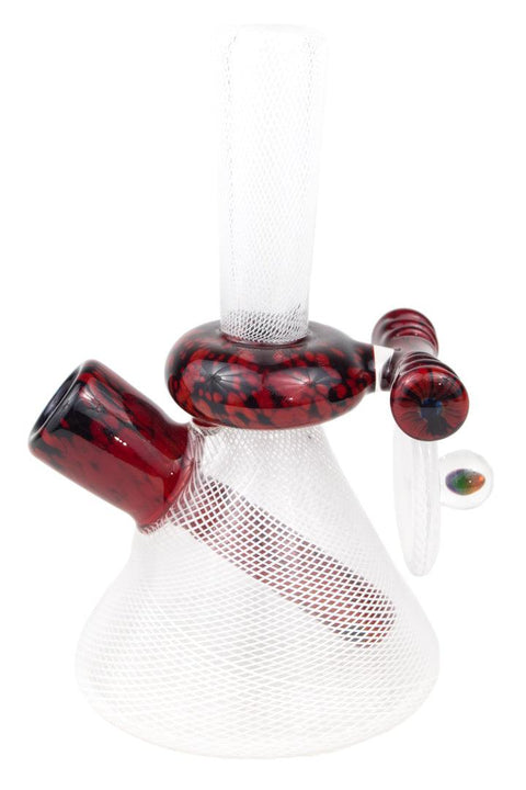 Cameron Reed | Reticello Mini Beaker - Peace Pipe 420