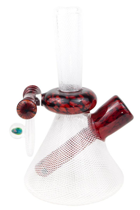 Cameron Reed | Reticello Mini Beaker - Peace Pipe 420