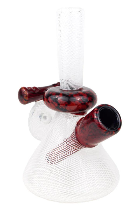 Cameron Reed | Reticello Mini Beaker - Peace Pipe 420