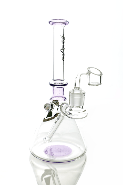 Hard Times | 8" Purple Beaker Rig - Peace Pipe 420