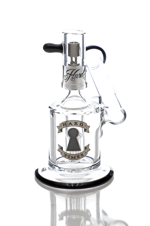 Hard Times | 5.5" Black 4-Leg Side Car Rig - Peace Pipe 420