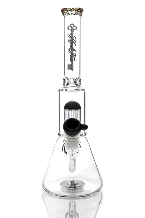 Hard Times | 14" Rasta Tree Perc Beaker - Peace Pipe 420