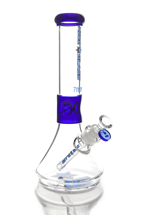 Nice Glass | 13" Midcolour Beaker - Peace Pipe 420