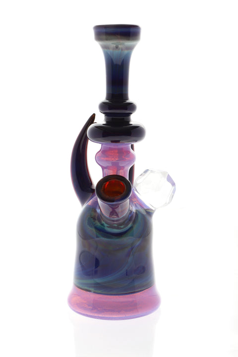 Carsten Carlisle | Purple and Blue Fumed Rig - Peace Pipe 420