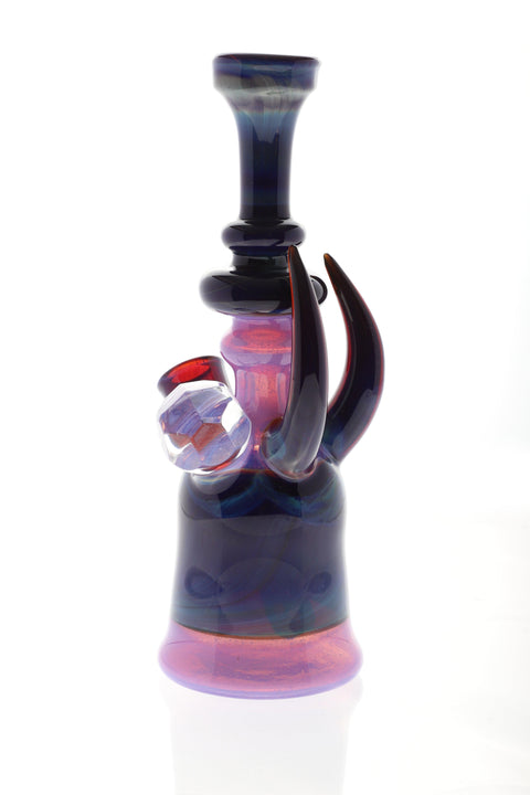 Carsten Carlisle | Purple and Blue Fumed Rig - Peace Pipe 420