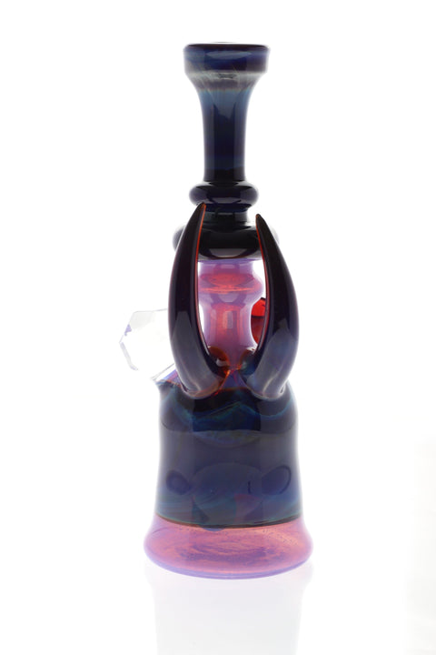 Carsten Carlisle | Purple and Blue Fumed Rig - Peace Pipe 420