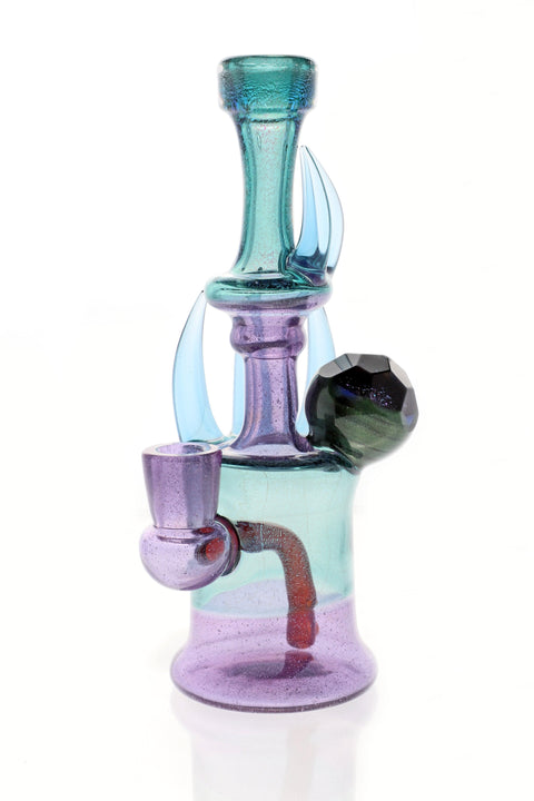 Carsten Carlisle | Purple and Teal Rig - Peace Pipe 420