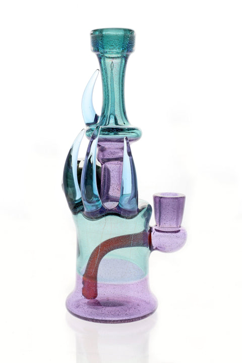 Carsten Carlisle | Purple and Teal Rig - Peace Pipe 420