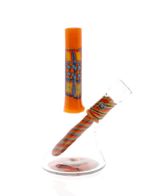 Cap'N Crunk | Orange Worked Mini Tube - Peace Pipe 420