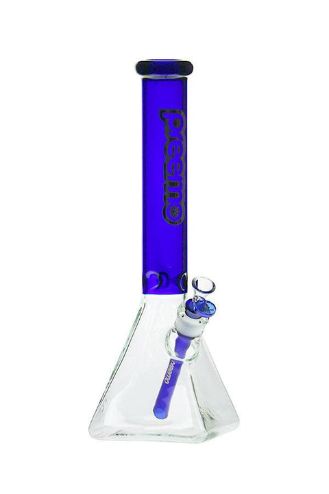 Preemo | 16" Pyramid Base Beaker - Peace Pipe 420