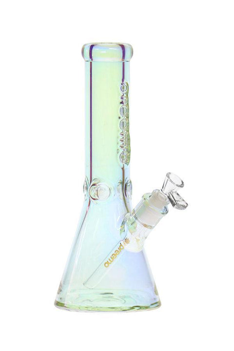 Preemo | 12" Metallic Embossed Beaker - Peace Pipe 420
