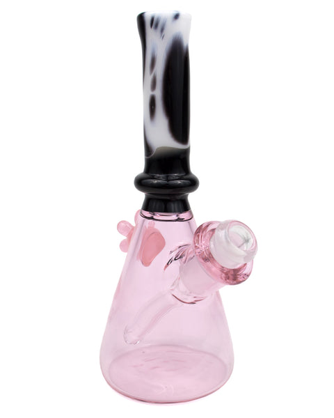 Adventures in Glass Blowing | Mini Pink Cow with Clear Stem