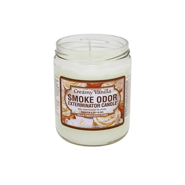 Creamy Vanilla | Smoke Odor Exterminator Candle - Peace Pipe 420