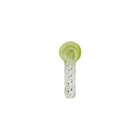 Jelly Fish | Mini UV Ribbed Pipe - Peace Pipe 420