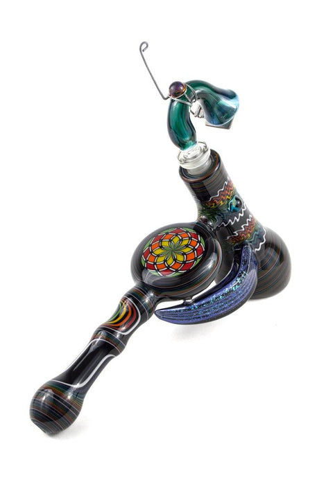 Kevin Murray | Bubbler Pipe w/ 2 Dichro Wings - Peace Pipe 420