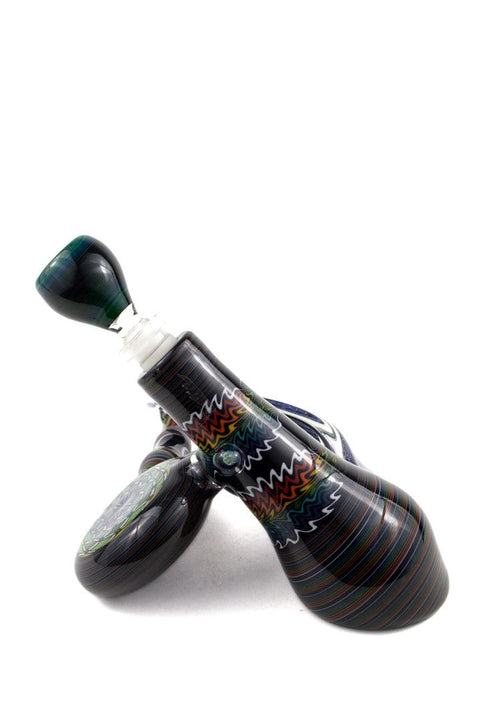 Kevin Murray | Bubbler Pipe w/ Dichro Wing and Marble - Peace Pipe 420